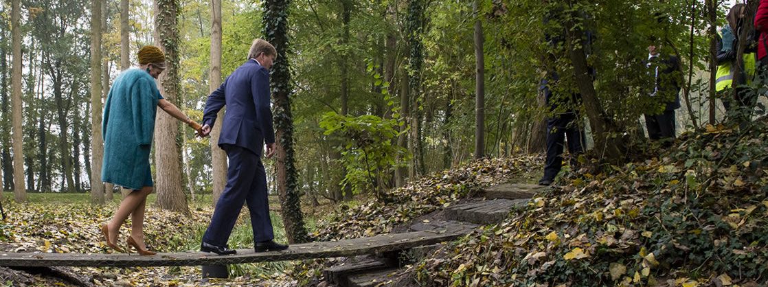 Koning Willem Alexander Koningin Maxima bezoek Springendal